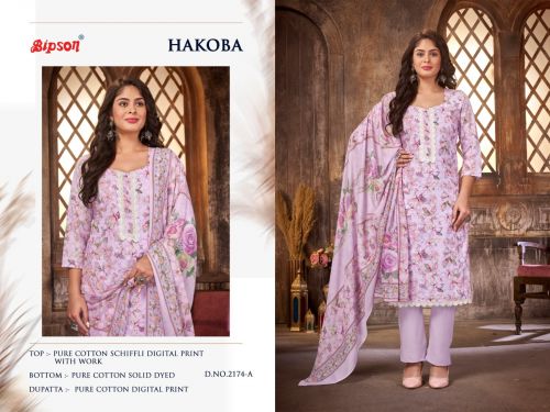 Hakoba 2174 By Bipson Cotton Dress Material Catalog